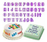 Stampi creativi per dolci, tagliabiscotti a forma di lettera in plastica per alimenti per un facile distacco dell'impasto e per la creazione