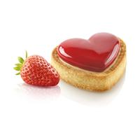 Stampi Crostatine Tarte Ring Amore Cuore 8x7 cm 8pz - SILIKOMART - Anello Torte