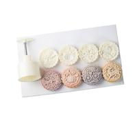 Stampi da dessert a pressione a mano con motivo floreale rotondo per biscotti, dessert, festival che fanno pasticcini e stampini per pasticceria per matrimoni