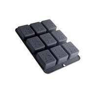 Stampi da forno in silicone con simbolo della fortuna 4/9 cavità multiuso per torte e cioccolatini, decorazione culturale da cucina, essenziale Mahjong FA, stampi da forno in silicone