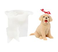 Stampi da forno per candele, stampo per candele a forma di cane, in resina votiva, stampo in silicone 3D per aromaterapia, ornamenti in resina, decorazioni in gesso e sapone fatto a mano per progetti