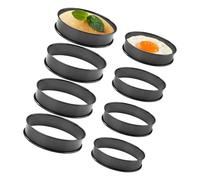 Stampi da forno rotondi fino a 230 °C, lavabili in lavastoviglie, cerchi in metallo per impasti professionali e prodotti da forno fatti in casa