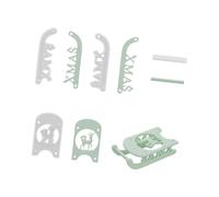 Stampi da sci di Natale consumabili in gomma elastomerica per l'arte creativa della colofonia e ornamento con schienale da sci, colofonia in ghisa