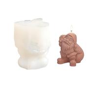 Stampi decorativi in silicone di Babbo Natale Stampi profumati Casting Resina epossidica Forniture artigianali Silicone Santa Intonaci Casting Cottura
