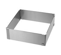 Stampi decorativi regolabili anello mousse quadrata pratica lunga durata