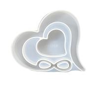 Stampi della resina della cornice della foto, muffa del silicone di forma | Stampo in silicone a forma di cuore per resina epossidica, stampo per esposizione di cornici per foto per colata in resina