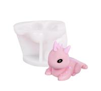 Stampi di cera per candele - Forniture per candele fai da te, stampo per candele, stampo in silicone a forma di drago | Stampo per argilla di gesso: stampo in silicone di drago spesso, e