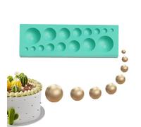 Stampi di cioccolato rotondi, stampo a sfere in silicone, confezione da 2 stampi in silicone a metà sfera, strumenti per intaglio dessert, caramelle emisferiche fabbricazione di caramelle per topper a