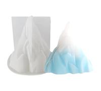 Stampi di fusione - stampo di candele iceberg, forma di artigianato di resina fai -da -te | Stampo creativo a forma affusolata per decorazioni per la casa progetti di cera profumata in gesso facile ri