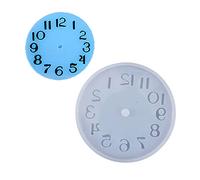 Stampi di Orologio Resina, Orologio Stampi in Silicone per Resina con Numeri Arabi e Romani, Stampi Clock Resin Moulds con Lancette Dell'orologio per la Creazione di Orologio Fai da Te Strumento