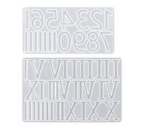 Stampi digitali arabi Stampi in silicone per numeri romani, C | Stampo in silicone con numeri romani per ornamenti fatti a mano, artigianato, decorazioni per la casa, gioielli fai