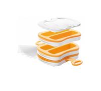 Tescoma 643188 Stampi e Pressa per Barrette Snack, Silicone, Giallo, 1 Unità