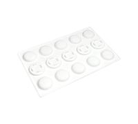 Stampi efficienti per macaron in silicone a 15 scomparti, prodotti per una distribuzione uniforme del calore e una conservazione senza problemi, stampi flessibili in silicone per macaron
