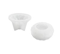 Stampi epossidici a forma di fiore per resina Casting Tealight Holder Silicone Candlestick Resina per Posacenere Candeliere Stampo per Fare