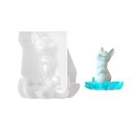 Stampi ergonomici per ornamenti in silicone Stampi per lavorazione a forma a nove code per creazioni in resina e regali unici Stampo in silicone per figurine volpi