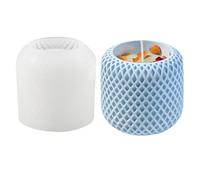 Stampi flessibili per tazze artigianali con base in silicone a forma rotonda per realizzare stampi per candelieri in silicone