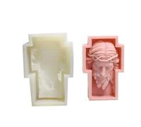 Stampi flessibili Stampi in silicone per ritratti dettagliati per ritratti volti europei, candele, decorazioni per la casa, creazione stampi per realizzare oggetti artigianali per volti in stile