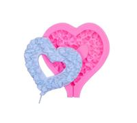 Stampi Fondente Cuore In Silicone,Stampi In Silicone Cuore | Stampi in resina a forma di cuore per la decorazione di biscotti,Stampi in Silicone per cioccolato fondente, stampo per dolci per dolci, Su