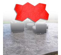 Stampi for cemento in ardesia di grandi dimensioni, 65 x 29,5 pollici, for la stampa texture in for patio, cortile, terreno(4 Pcs)