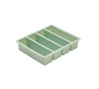 Stampi for congelatore con coperchi Vassoi contenitori for la preparazione dei pasti facili coperchio for dessert Strumento for conservazione della cucina(Green)