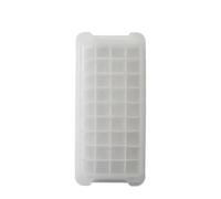 Stampi For Cubetti Di Ghiaccio In Silicone, Stampo For Cubetti Di Ghiaccio Quadrati A Rilascio Facile For Produttore Di Palline Di Ghiaccio For Whisky, Forniture Da Cucina(White-1PC)