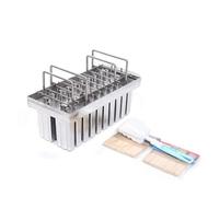 Stampi for ghiaccioli fatti in casa, stampi for ghiaccioli commerciali, stampi for ghiaccioli estivi fai da te, con testa piatta e doppio slot, for uso domestico - Tazza singola/85 g