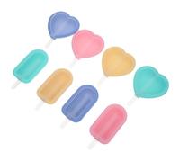 Stampi Gelato in Silicone a Cuore, Set da 8 Pezzi per Estivi | Facili da Sformare e Pulire, Uso Multiplo, Forma Creativa, per Eventi e Occasioni Varie