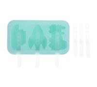 Stampi Gelato in Silicone Riutilizzabili con Forme Mare Terra Aria | Materiali in Silicone e PP, Rilascio Facile, con Bastoncini Inclusi, per Ghiaccioli e Cake Pop
