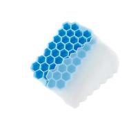 Stampi Ghiaccio Vassoio for cubetti di ghiaccio da 148 griglie con coperchio in silicone, adatto for stampi piccole dimensioni, facile staccare, può essere utilizzato for la selezione(4PCS-blue)