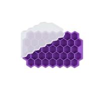 Stampi Ghiaccio Vassoio for cubetti di ghiaccio da 148 griglie con coperchio in silicone, adatto for stampi piccole dimensioni, facile staccare, può essere utilizzato for la selezione(4PCS-Purple)