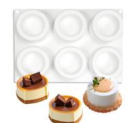 Stampi grandi in silicone per mousse e cioccolato, stampi rotondi per bicchierini da ghiaccio per bicchierini da liquore, biscotti, caramelle, dessert, budini, dessert