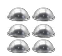 Stampi in alluminio a forma di mezza sfera per creare forme divertenti per i tuoi dessert e dolcetti (2# 6pcs)