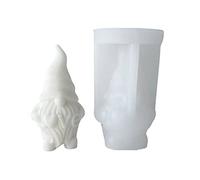 Stampi in resina a forma di gnomi 3D, stampo per barba vecchio nano in silicone per decorazioni domestiche, ornamenti artistici gnomi in silicone per resina/cemento