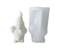 Stampi in resina a forma di gnomi 3D, stampo per barba vecchio nano in silicone per decorazioni domestiche, ornamenti artistici gnomi in silicone per resina/cemento