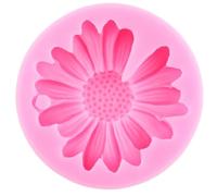 Stampi in resina a forma di margherita, crisantemo, in silicone, per fondente, torte, cioccolato, caramelle, argilla, 6,8 x 6,8 cm