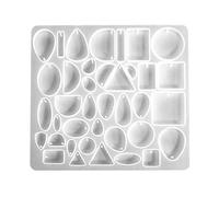 Stampi in resina cabochon Ciondolo in silicone Resina per gioielli Portachiavi Orecchini Fare gioielli Stampo per fusione di gioielli Stampo per ciondolo Stampo in silicone a forma di cuore/farfalla