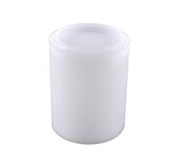 Stampi in resina Contenitore cilindrico in silicone Vaso di fiori Vaso di fiori Intonaco Argilla Artigianato Portapenne Forniture Stampo in Silicone Vassoio per la realizzazione di Kit Epossidico