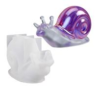Stampi in resina di lumaca in silicone - Stampo per artigianato epossidico, a forma di animale | Stampo per lumaca 3D per gioielli fatti a mano, design ornamentale fai da te, regali in resina a tema