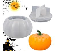 Stampi in resina di zucca,Stampo per contenitore di Halloween con coperchio | Scatola di caramelle di stoccaggio della capanna di zucca a rilascio facile, stampo di fusione fai da te per la