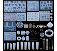Stampi in resina epossidica per gioielli in stile misto Set Stampo in silicone Strumenti per colata UV Stampi per colata di gioielli in resina di argilla per la creazione di gioielli fai da te