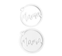 Stampi in resina per ciondoli, stampo in silicone a forma di madre, stampo rotondo creativo per artigianato commemorativo, decorazione per la casa, per compleanni, mamme