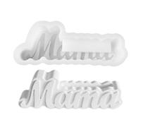 Stampi in resina per la festa della mamma, 13,5 x 5,5 x 2,5 cm, forma per vaso a tema mamma, portapenne, per piante grasse, per cartongesso
