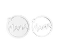 Stampi in resina per la festa della mamma, ciondolo portachiavi con lettera di mamma, stampo artigianale creativo rotondo per decorazione da parete casa regalo compleanno mamma souvenir