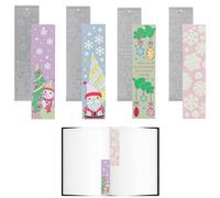 Stampi in resina per segnalibro, 4 pezzi, fiocchi di neve di Natale, decorazione antiaderente, per casa, porta, finestra, aula, ufficio, festività, compleanno, insegnanti, amanti delle vacanze