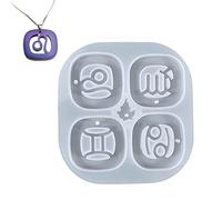 Stampi in resina siliconica | 12 stampi per gioielli epossidici segno zodiacale | 12 stampi per collana con costellazione ciondolo in resina epossidica stampo Abbto