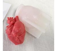 Stampi in resina siliconica a forma di cuore di organo, stampi per sapone - forme 3D di animali per realizzare candele e decorazioni per la casa