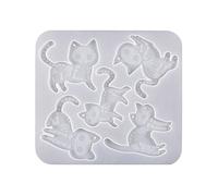 Stampi In Resina Siliconica A Forma Gatti Halloween Orecchini Portachiavi Personalizzati Stampo Per Animali Display Decori Orecchini Portachiavi Epossidici