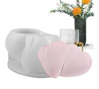 Stampi in resina - Stampi in resina a forma di cuore doppio - Stampi epossidici per resina per pressofusione di arte fai da te, decorazione domestica, produzione di sapone Delr