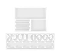 Stampi in resina, stampo in silicone per portachiavi con gancio, decorazione per la casa, dolce casa, buona fortuna, in silicone