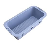 stampi in silicone, 1 stampo rettangolare in silicone for pane, torte, polpette, brownies, grigio 25x12x6,8 cm